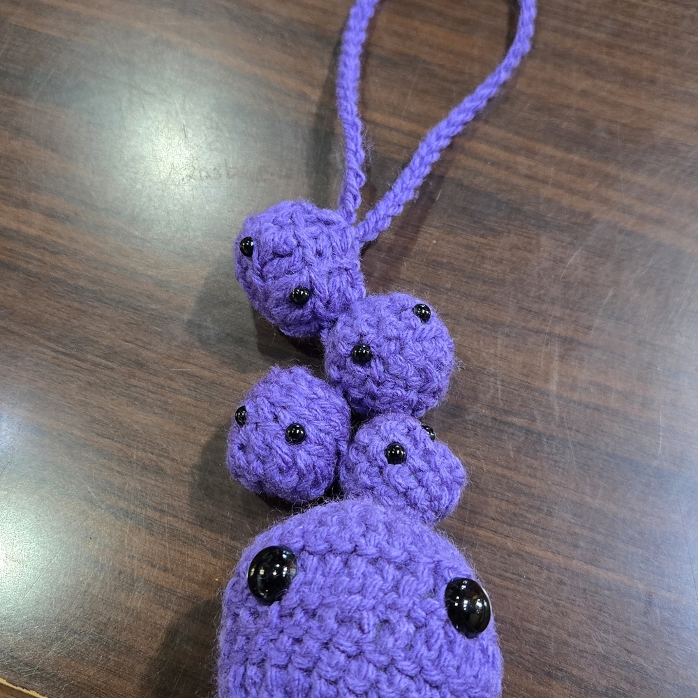 Handmade Purple Crochet Hanging Ornament - Brand Unknown